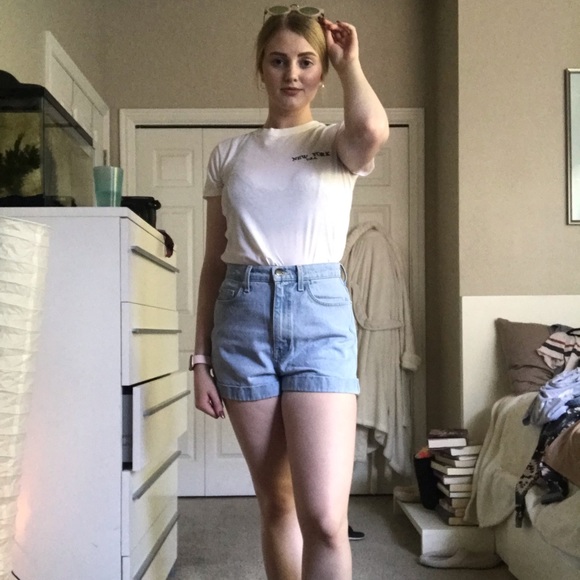 High waisted jean shorts - Picture 3 of 6